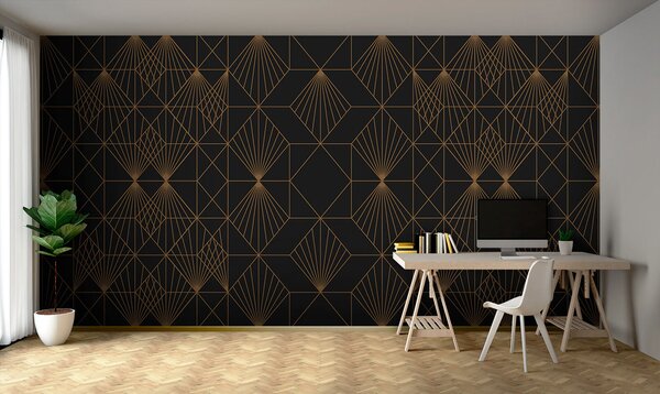 Fototapeta Elegantní kovový geometrický vzor, Geometrické 3D fototapety, Populární fototapety, u75446 - Tapeko.co.cz