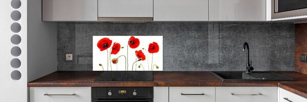 Skleněný panel do kuchyně Máky pksh-3560391