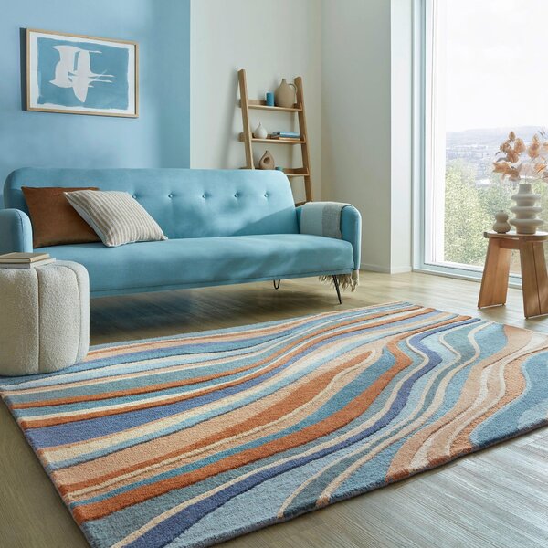 VLNĚNÝ KOBEREC, 120/170 cm modrá Flair Rugs - Online Only koberce & rohožky, Online Only