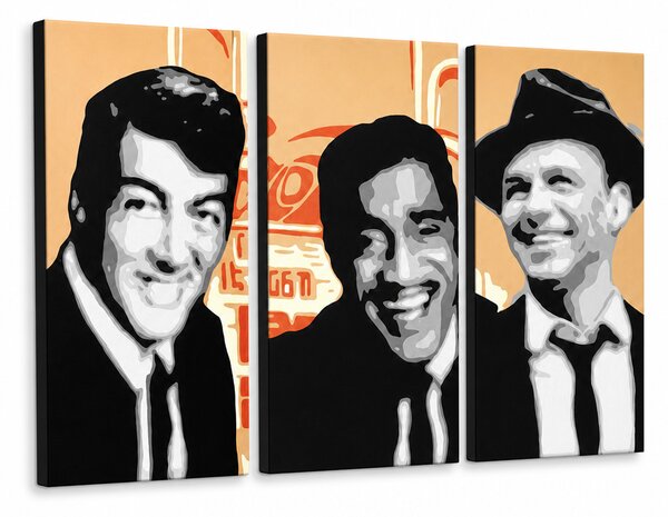 Ručně malovaný obraz POP Art Rat Pack 3 kusů rp3 - 60x40 cm