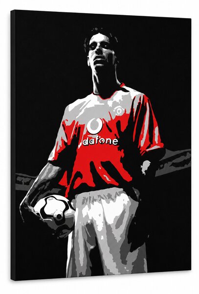 Ručně malovaný obraz POP Art Ruud van Nistelrooy 1 kus rvn - 30x40 cm