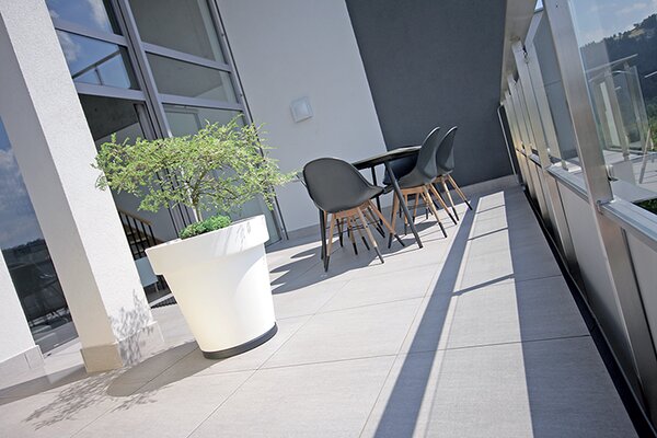 Prosperplast Květináč LEXO ROUND bílý 80 cm