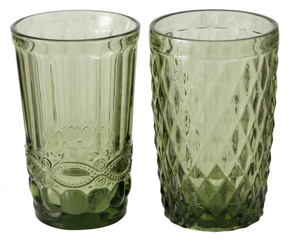Boltze Home Collections Sklenice na vodu zelená Aurora