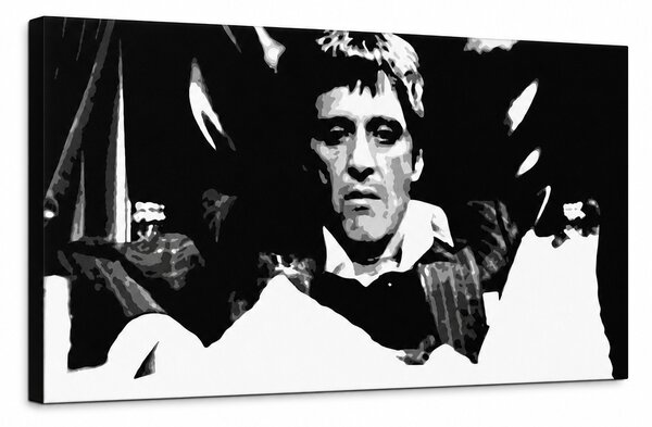 Ručně malovaný obraz POP Art Scarface 1 díl smk - 80x40 cm
