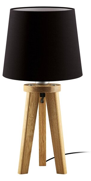 HerzBlut Elli stolní lampa, dub olejovaný/černá