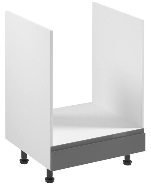 ASPEN gr | dolní skříňka D60ZK pro vestavnou troubu | 60 cm | šedá lesk