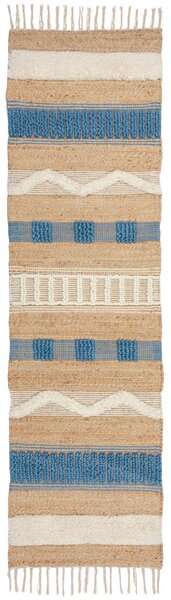 BĚHOUN, 60/230 cm, modrá, přírodní barvy Flair Rugs - Online Only koberce & rohožky, Online Only