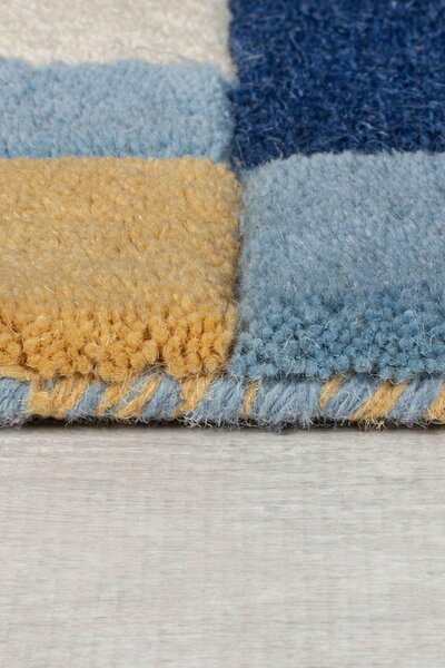 BĚHOUN, 60/230 cm, modrá, žlutá Flair Rugs - Online Only koberce & rohožky, Online Only