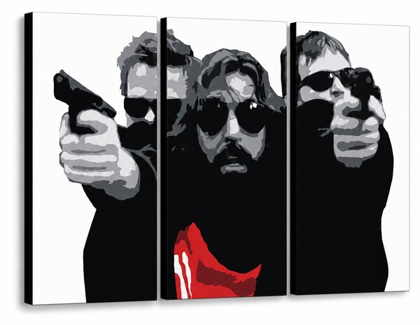 Ručně malovaný obraz POP Art The Bondock Saint 3 kusy lžíce - 60x40 cm