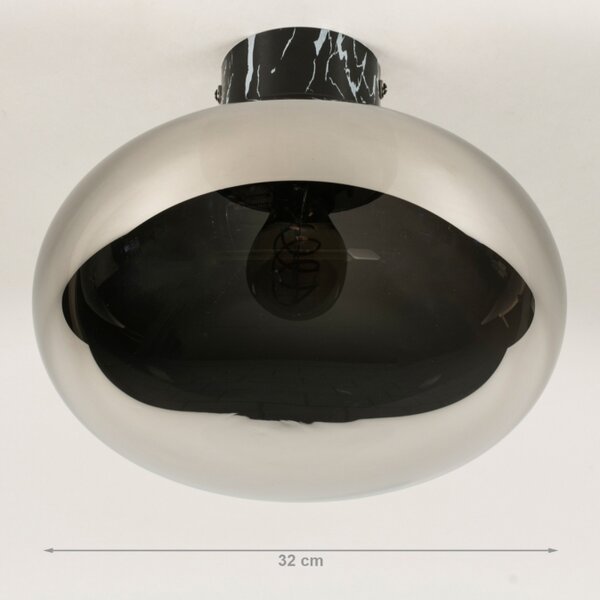 Stropní koupelnové svítidlo Astora Black IP44 (LMD)