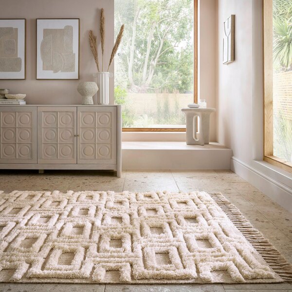 VLNĚNÝ KOBEREC, 120/170 cm přírodní barvy Flair Rugs - Online Only koberce & rohožky, Online Only