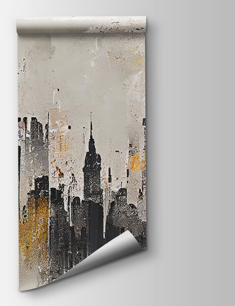 Fototapeta Malba města, Designové fototapety na zeď, Populární fototapety, u75797 - Tapeko.co.cz