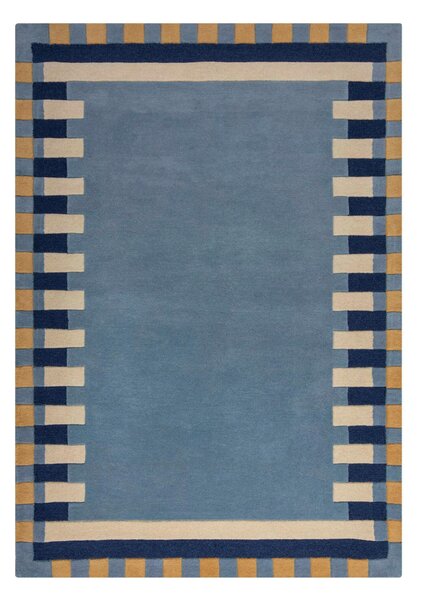 VLNĚNÝ KOBEREC, 200/290 cm modrá, žlutá Flair Rugs - Online Only koberce & rohožky, Online Only