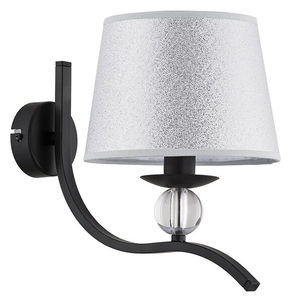 Nástěnné svítidlo BARNI 1xE14/10W/230V černá/stříbrná