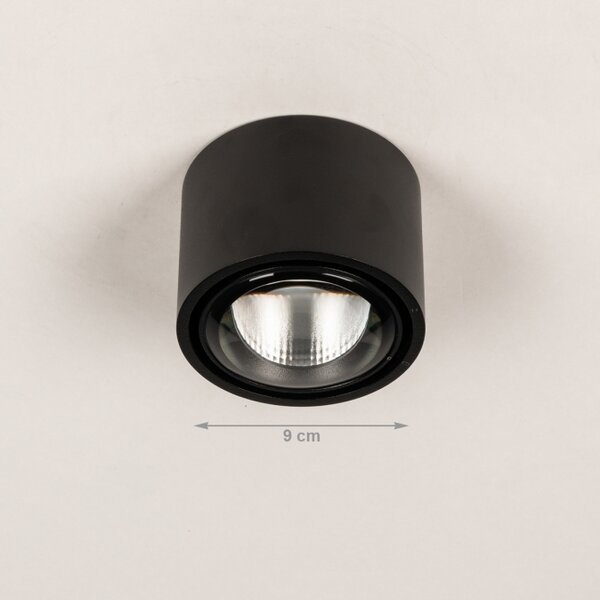 Stropní koupelnové LED svítidlo Focus Black IP54 (LMD)