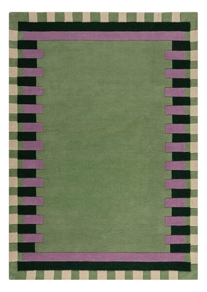 VLNĚNÝ KOBEREC, 120/170 cm zelená, fialová Flair Rugs - Online Only koberce & rohožky, Online Only