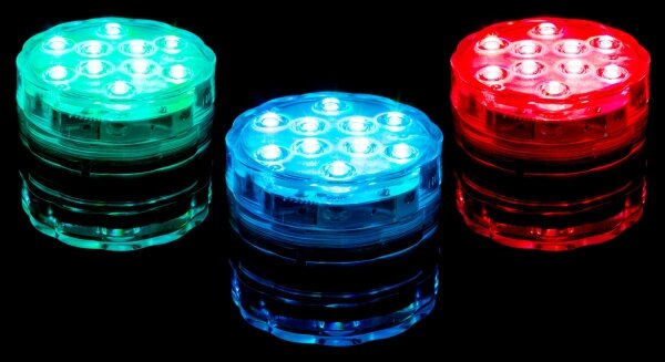LED Stmívatelné osvětlení do bazénu LED/3xAAA IP68 + dálkové ovládání