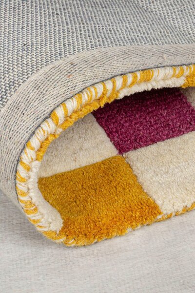 VLNĚNÝ KOBEREC, 120/170 cm žlutá, růžová Flair Rugs - Online Only koberce & rohožky, Online Only