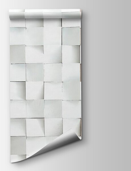 Fototapeta Stěna ze čtverců, Geometrické 3D fototapety, Populární fototapety, u75833 - Tapeko.co.cz