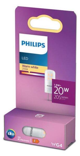 LED Žárovka Philips G4/1,7W/12V 2700K