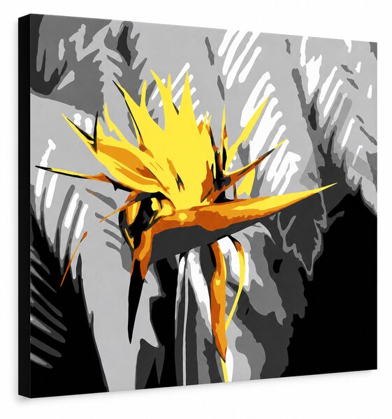 Ručně malovaný obraz POP Art květina 1 kus flo4 - 60x40 cm