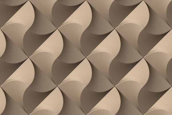 Fototapeta Stěna se vzorem kruhů a čtverců, Geometrické 3D fototapety, Populární fototapety, u75836 - Tapeko.co.cz