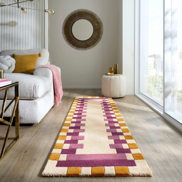 BĚHOUN, 60/230 cm, žlutá, růžová Flair Rugs - Online Only koberce & rohožky, Online Only