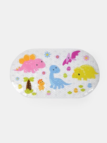Sinsay - Protiskluzová koupelnová předložka s motivem dinosaurů - vícebarevná
