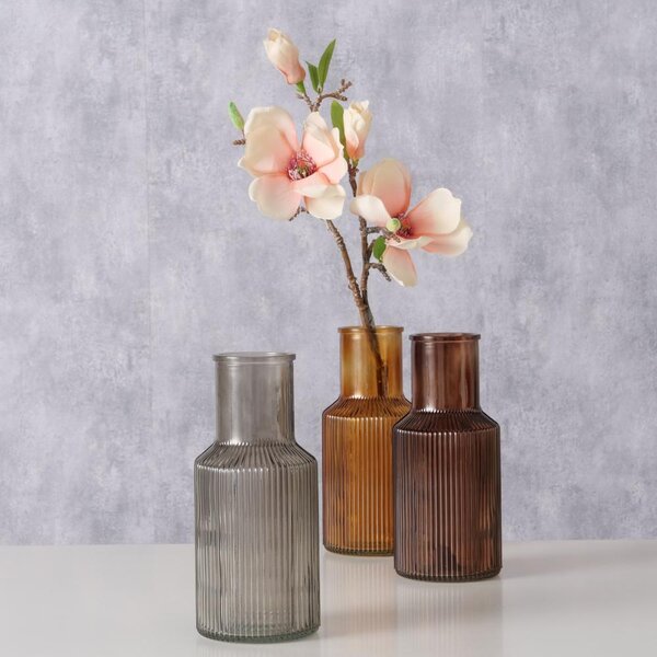 Boltze Home Collections Skleněná váza Misam hnědá