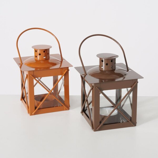 Boltze Home Collections Hnědá lucerna Farol na čajovou svíčku