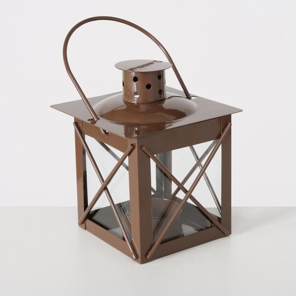 Boltze Home Collections Hnědá lucerna Farol na čajovou svíčku
