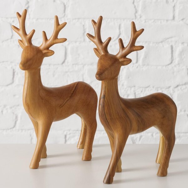 Boltze Home Collections Figurka jelena Wilhelmy světle hnědá
