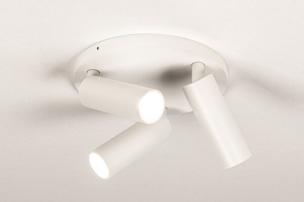 Stropní bodové svítidlo Conno White 3 Round (LMD)