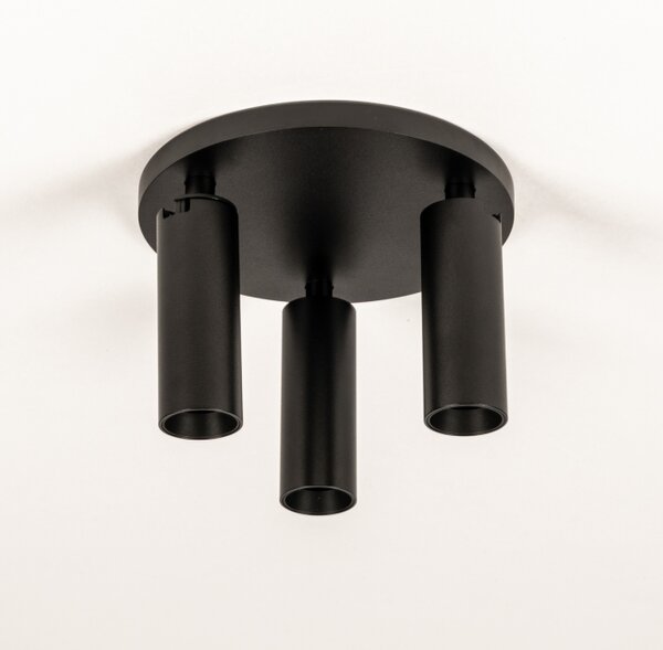 Stropní bodové svítidlo Conno Black 3 Round (LMD)