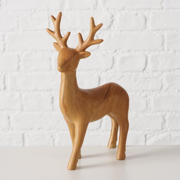 Boltze Home Collections Figurka jelena Wilhelmy světle hnědá