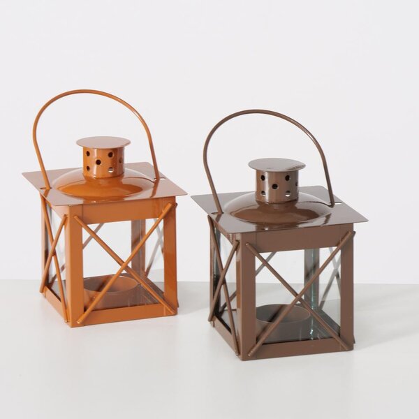 Boltze Home Collections Hnědá lucerna Farol na čajovou svíčku
