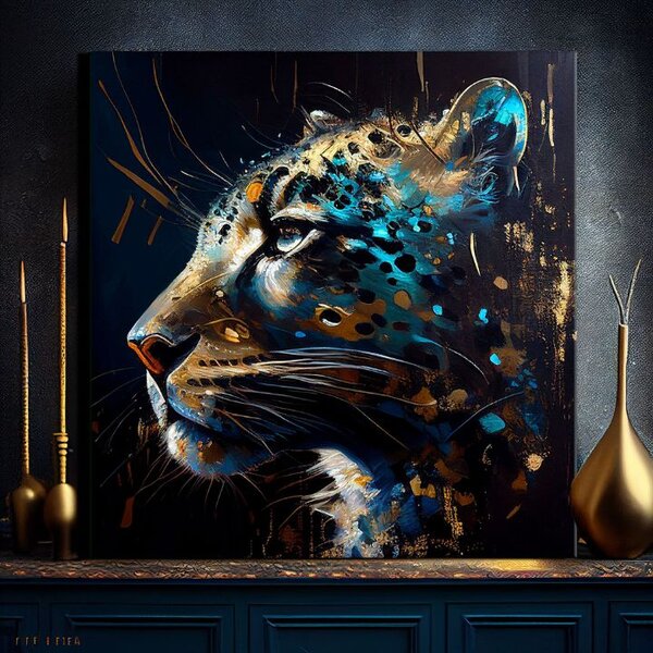 Dekorativní obraz na plátně - PREMIUM ART - Spotted Hunter's Elegance - 60x60 cm