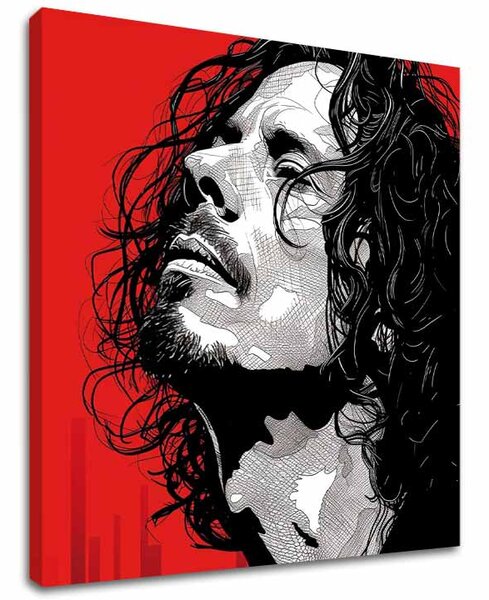 Chris Cornell Obraz na plátně - Rock Passion - 60x60 cm