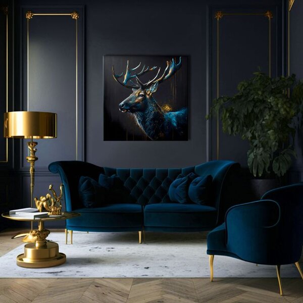 Dekorativní obraz na plátně - PREMIUM ART - Peaceful Forest Guardian - 80x80 cm