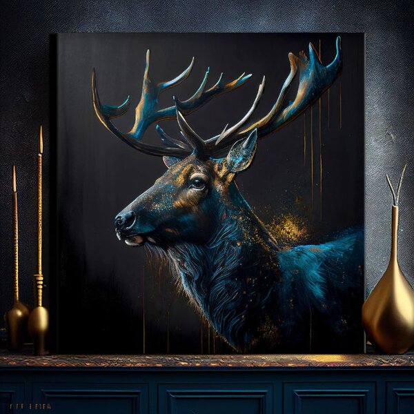Dekorativní obraz na plátně - PREMIUM ART - Peaceful Forest Guardian - 80x80 cm