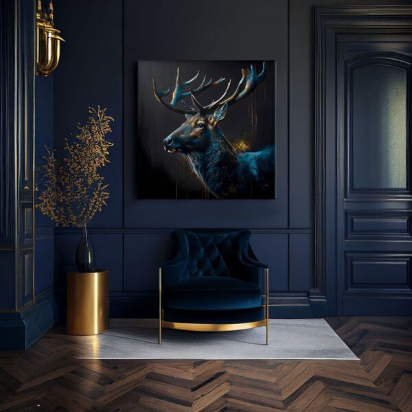 Dekorativní obraz na plátně - PREMIUM ART - Peaceful Forest Guardian - 80x80 cm