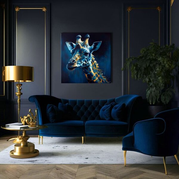 Dekorativní obraz na plátně - PREMIUM ART - Towering Majesty of Giraffe - 80x80 cm