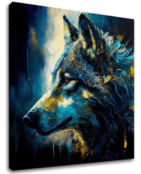 Dekorativní obraz na plátně - PREMIUM ART - Wilderness in Wolf Eyes - 60x60 cm