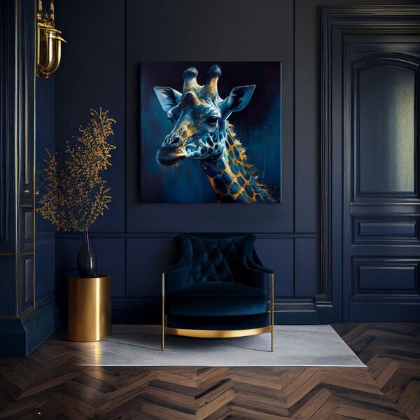 Dekorativní obraz na plátně - PREMIUM ART - Towering Majesty of Giraffe - 80x80 cm