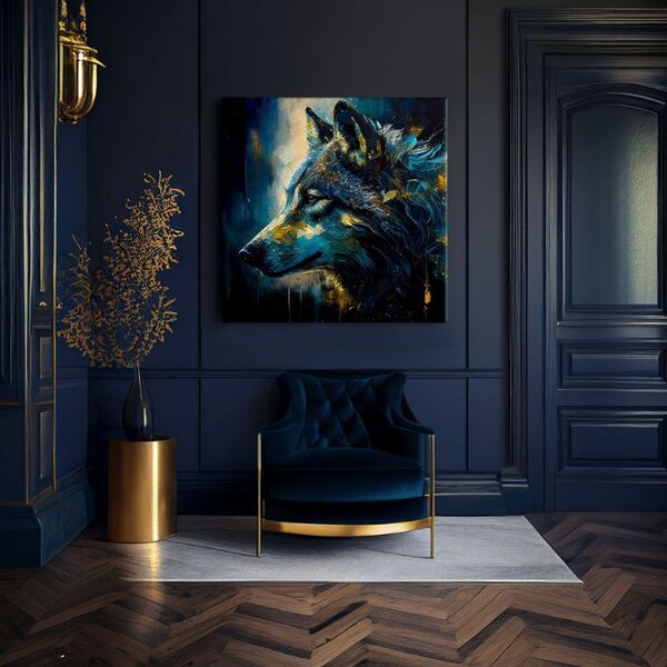 Dekorativní obraz na plátně - PREMIUM ART - Wilderness in Wolf Eyes - 60x60 cm