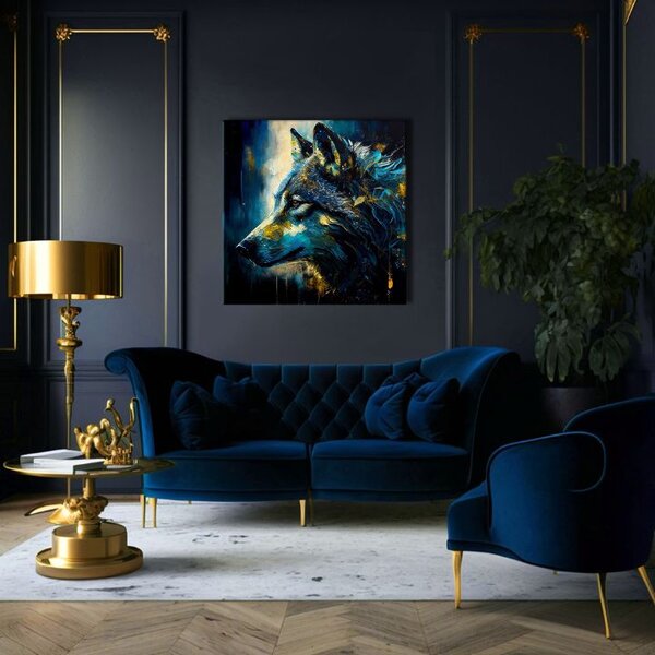 Dekorativní obraz na plátně - PREMIUM ART - Wilderness in Wolf Eyes - 60x60 cm