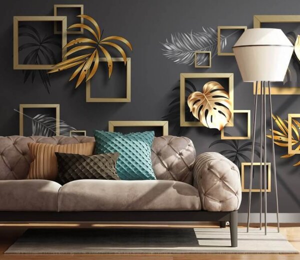 Fototapeta Elegantní zeleň v geometrické harmonii, 3D fototapety, Populární fototapety, u77858 - Tapeko.co.cz