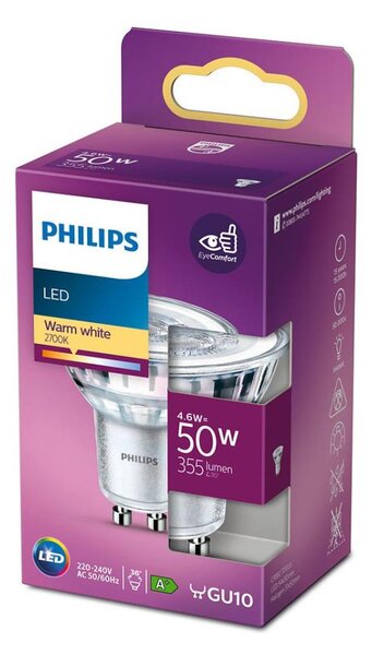 LED Žárovka Philips GU10/4,6W/230V 2700K