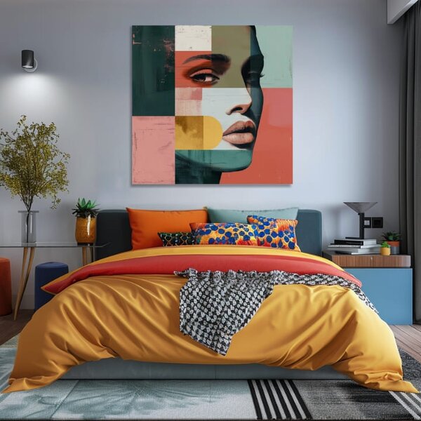 Elegantní obraz ženského pohledu na svět - 60x60 cm