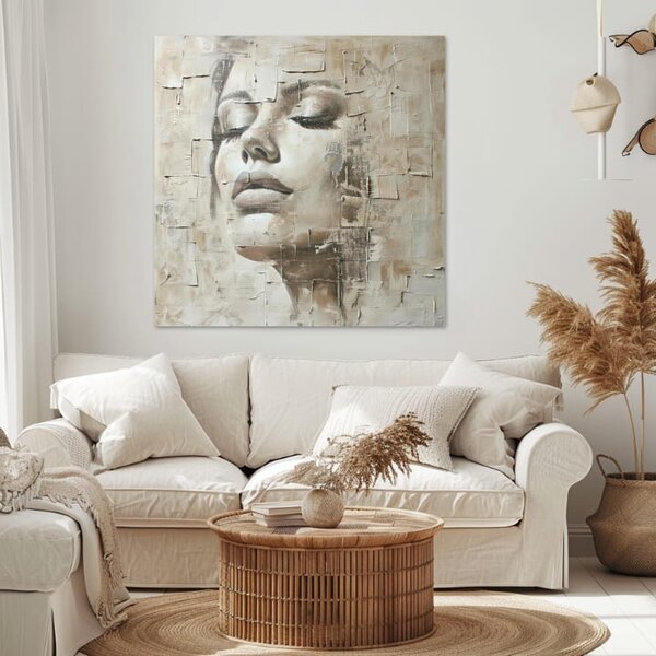 Elegantní obraz ženy bohyně míru - 60x60 cm
